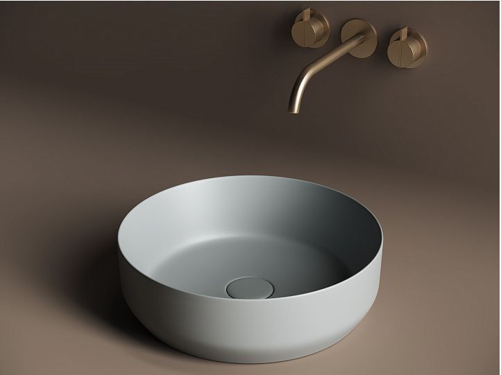 Умывальник CERAMICANOVA Element чаша накладная круглая (цвет Антрацит Матовый) CN6022MH Умывальник CERAMICANOVA Element чаша накладная круглая (цвет Антрацит Матовый) CN6022MH