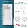 Чугунная ванна Delice Continental PLUS 170х70 DLR230634R-AS с отверстиями под ручки с антискользящим покрытием Чугунная ванна Delice Continental PLUS 170х70 DLR230634R-AS с отверстиями под ручки с антискользящим покрытием