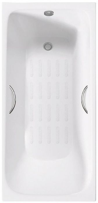 Чугунная ванна Delice Continental PLUS 170х70 DLR230634R-AS с отверстиями под ручки с антискользящим покрытием