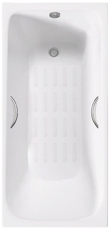 Чугунная ванна Delice Continental PLUS 170х70 DLR230634R-AS с отверстиями под ручки с антискользящим покрытием Чугунная ванна Delice Continental PLUS 170х70 DLR230634R-AS с отверстиями под ручки с антискользящим покрытием