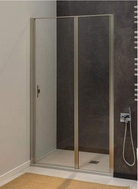 Душевая дверь Allen Brau Priority 100 3.31029.BA профиль Серебро браш стекло прозрачное