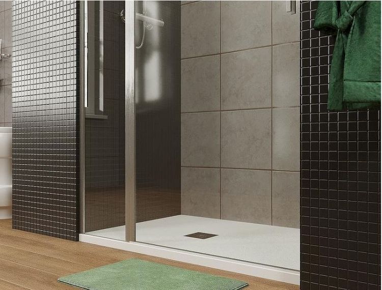 Душевая дверь Allen Brau Priority 100 3.31029.BA профиль Серебро браш стекло прозрачное