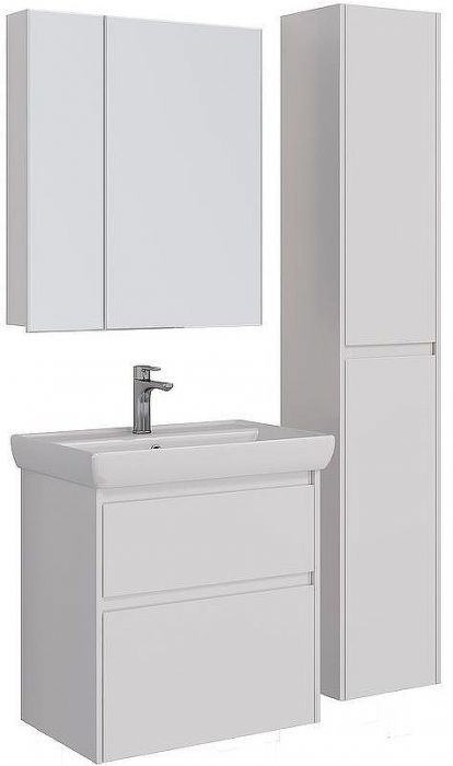 Тумба под раковину Lemark Combi 70 LM03C70T подвесная Белый глянец