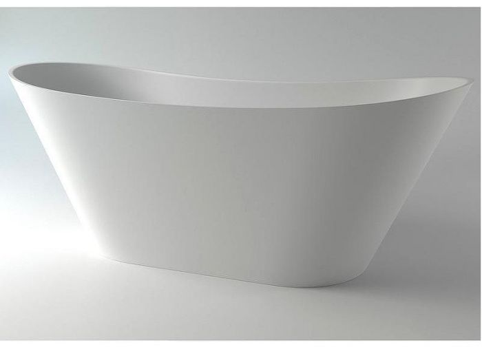 Ванна из искусственного камня Holbi Afina 161x66 1.01.004.11.1 Белая матовая