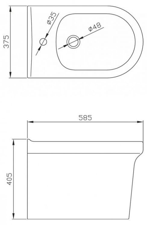 Биде напольное BELBAGNO VELLA