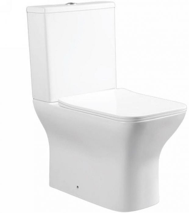 Унитаз компакт Bond Cube F09-00 Белый с бачком и сиденьем Микролифт