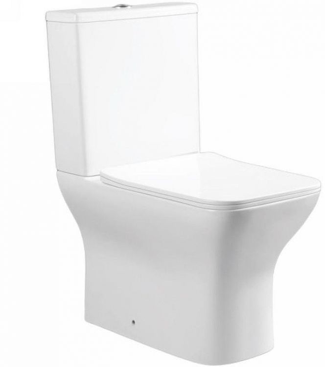 Унитаз компакт Bond Cube F09-00 Белый с бачком и сиденьем Микролифт