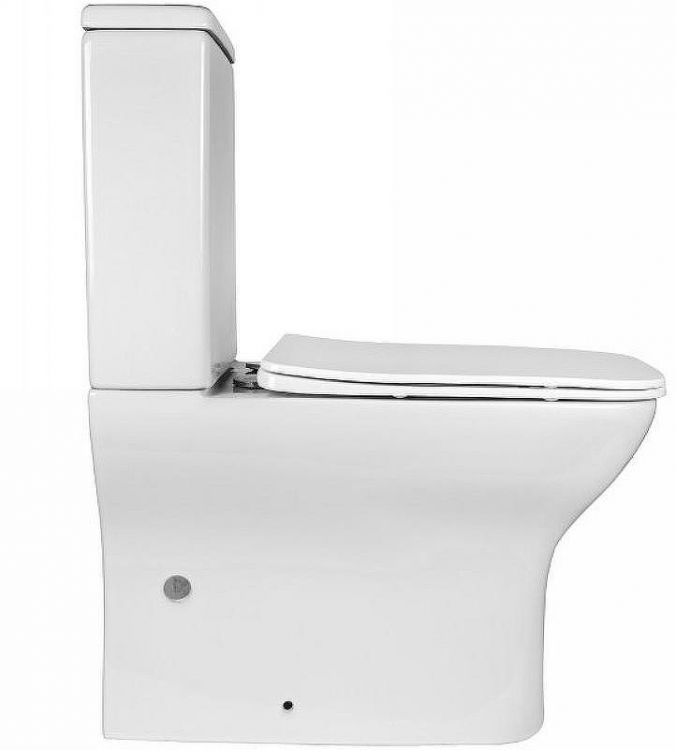 Унитаз компакт Bond Cube F09-00 Белый с бачком и сиденьем Микролифт