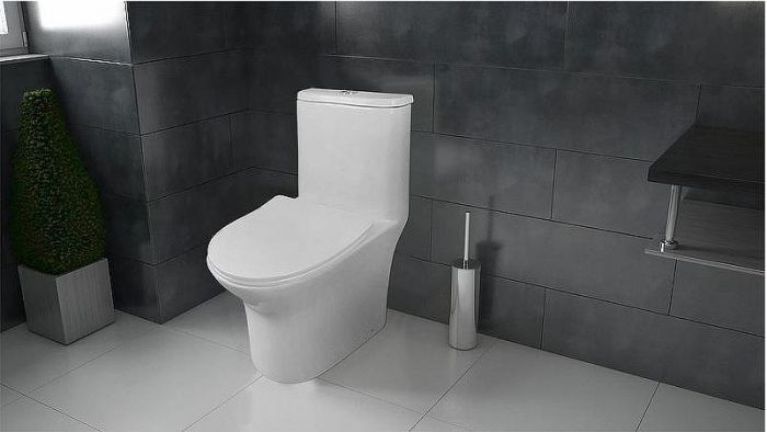 Унитаз моноблок Azario Sente AZ-8614 с бачком и сиденьем Микролифт