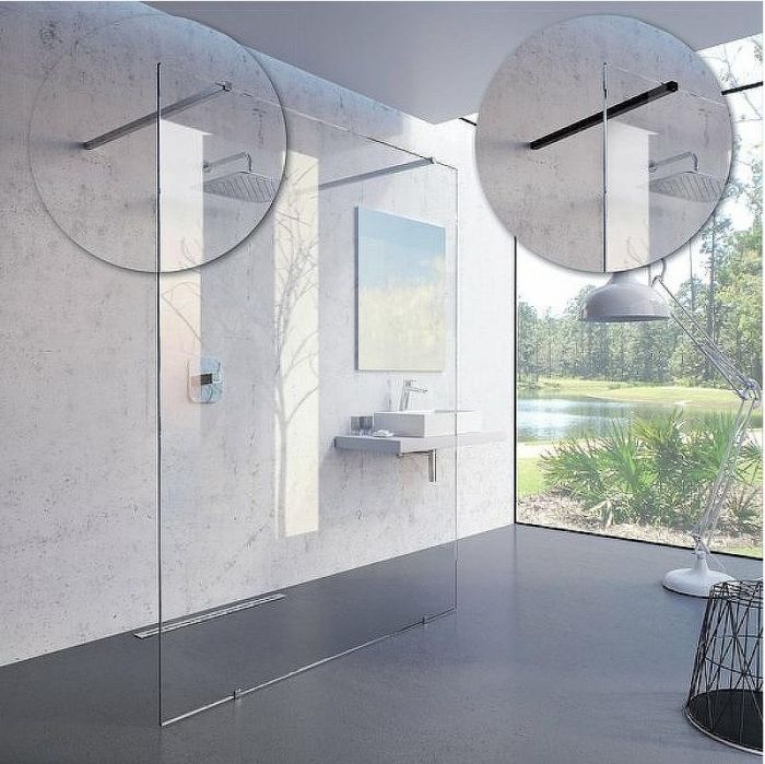 Душевая перегородка Ravak Walk-In Free 160 GW9FS0C00Z1 профиль Хром стекло Transparent