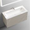 Тумба подвесная SANCOS Snob T, Beige Soft 995х445х500, под столешницу с отверстием под смеситель, цвет Black Sky, SNT100CE