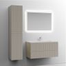 Тумба подвесная SANCOS Snob T, Beige Soft 995х445х500, под столешницу с отверстием под смеситель, цвет Black Sky, SNT100CE