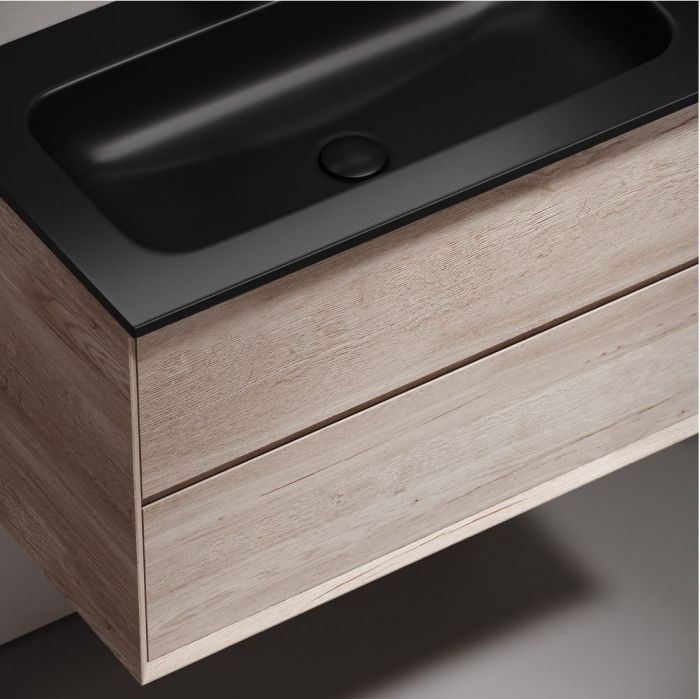 Тумба подвесная SANCOS под раковину Marmi 2.0, дуб галифакс натуральный 790х445х520, MR2.080EG