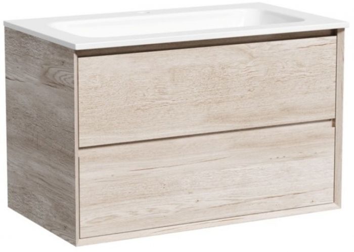Тумба подвесная SANCOS под раковину Marmi 2.0, дуб галифакс натуральный 790х445х520, MR2.080EG