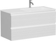 Тумба подвесная SANCOS под раковину правая Folk, Bianco 995х445х500, FL100RW