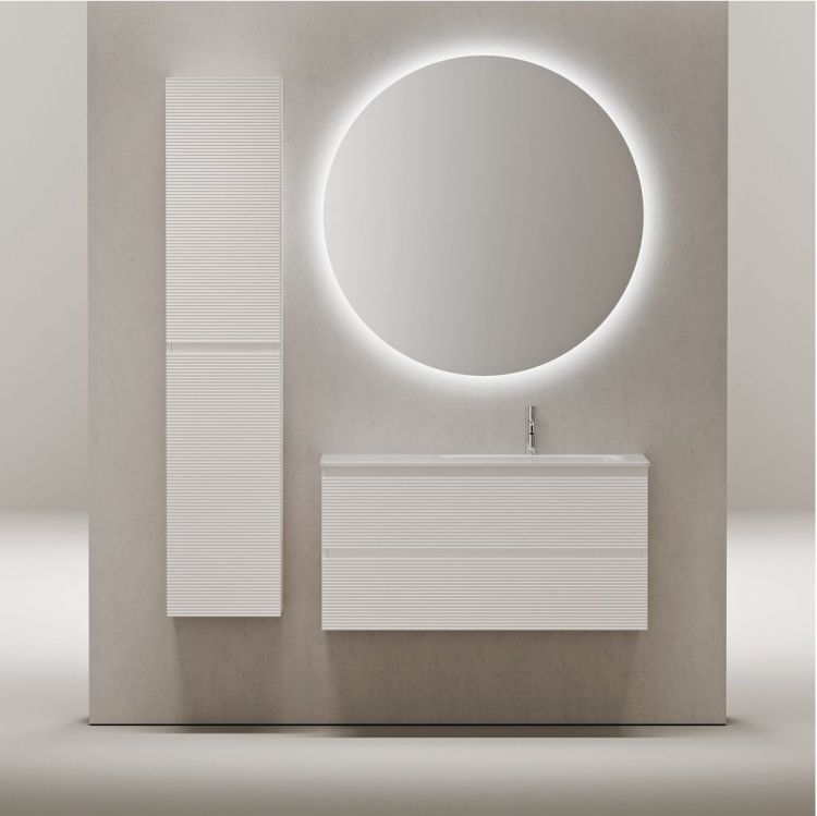 Тумба подвесная SANCOS под раковину правая Folk, Bianco 995х445х500, FL100RW