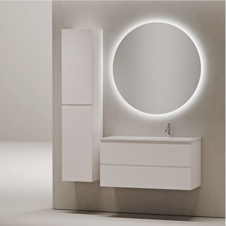 Тумба подвесная SANCOS под раковину правая Folk, Bianco 995х445х500, FL100RW