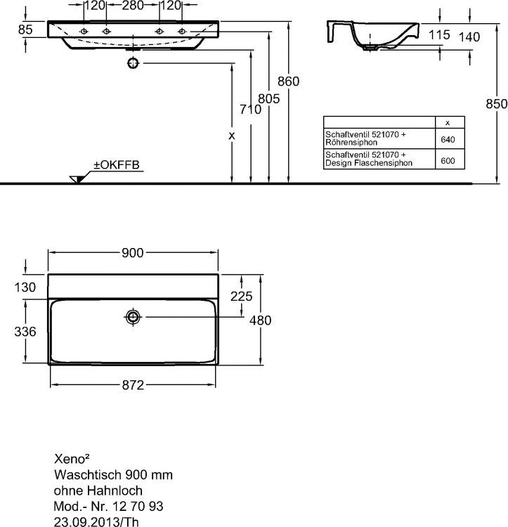 Раковина Keramag Xeno?, 127093000