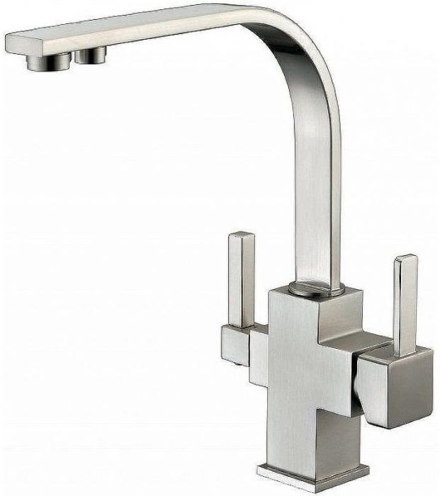 Смеситель для кухни ZorG Sanitary ZR332YFNICKEL Никель