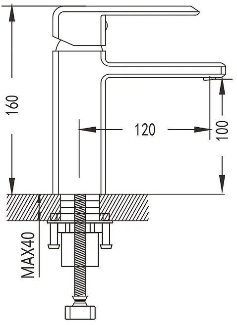 Смеситель для раковины Shevanik S8801 цвет Хром Смеситель для раковины Shevanik S8801 цвет Хром