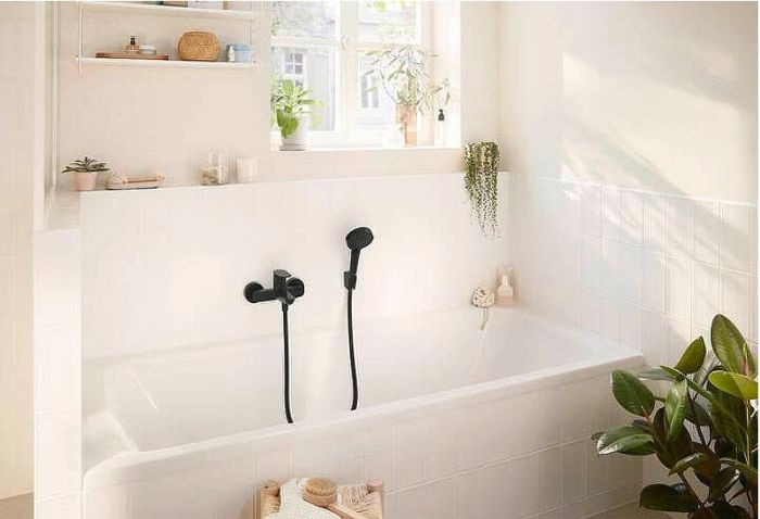 Смеситель для ванны Hansgrohe Rebris S 72440670 Черный матовый