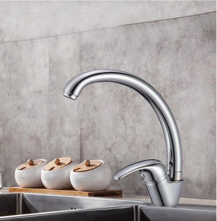 Смеситель для кухни WesnaArt Listok LIS01-120 Хром