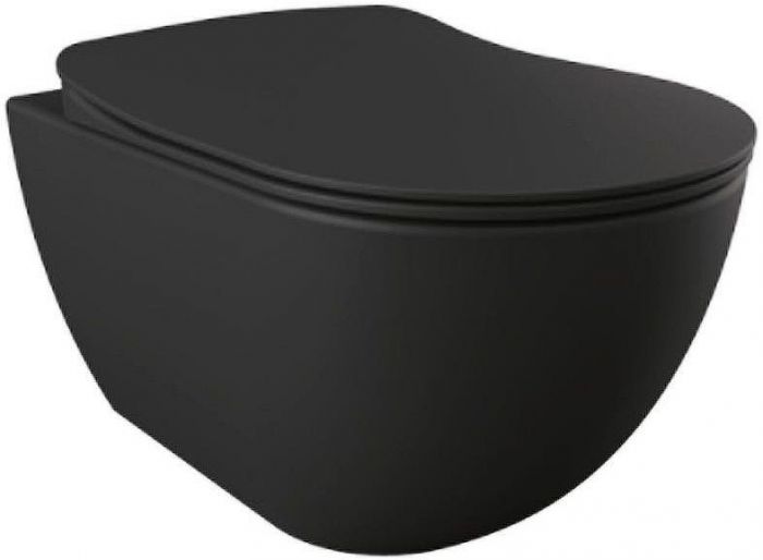 Унитаз биде Creavit Free FE320-00SM00E-0000 подвесной Черный матовый без сиденья