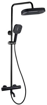Душевая система ALMAes Deivon SDI-1834 с термостатом цвет Черный матовый