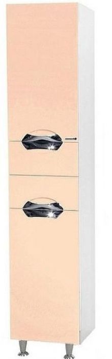 Шкаф пенал Bellezza Альфа 35 4628804120074 с бельевой корзиной Бежевый Белый