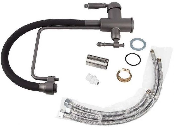 Смеситель для кухни Viko V-5617 Графит Черный