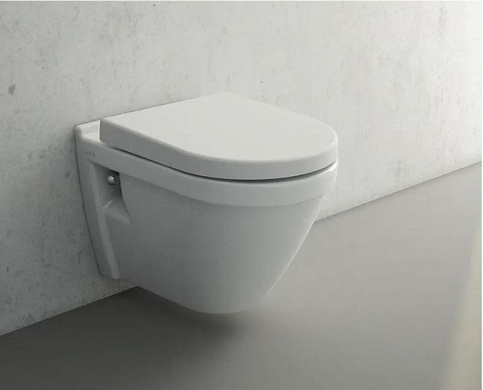 Комплект унитаза с инсталляцией Vitra S50 Rim-Ex 9003B003-7201 с сиденьем Микролифт и клавишей смыва Хром глянцевый