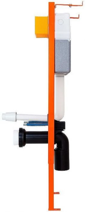 Комплект унитаза с инсталляцией BelBagno Onda BB066CHR/BB870SC/BB004-40 EXPERT/BB014-SR-BIANCO с сиденьем Микролифт и Белой клавишей смыва