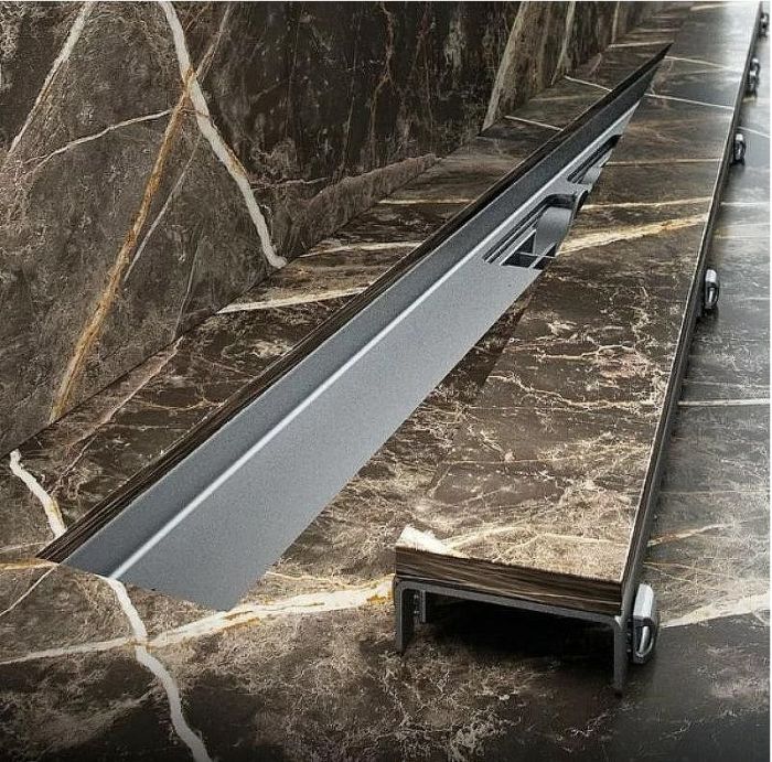 Душевой лоток Alcaplast Marble APZ15S-750 с решеткой под плитку