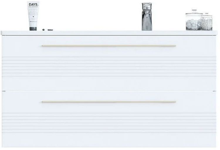 Тумба с раковиной SanVit Соната-2 100 ksonata2100L подвесная цвет Белый