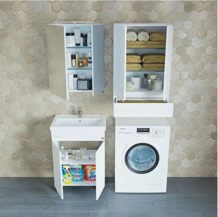 Подвесной шкаф СанТа Марс 50 1 ящик Белый