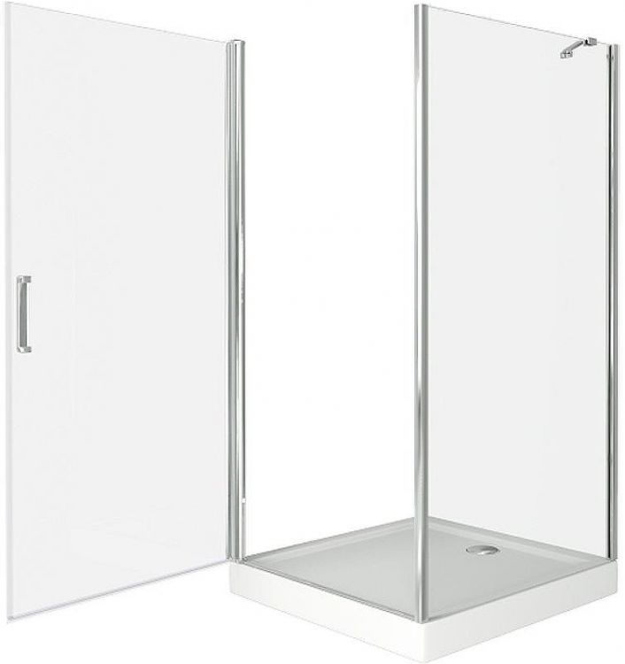 Душевой уголок Good Door Pandora CR-80-C-CH 80х80 профиль Хром стекло прозрачное