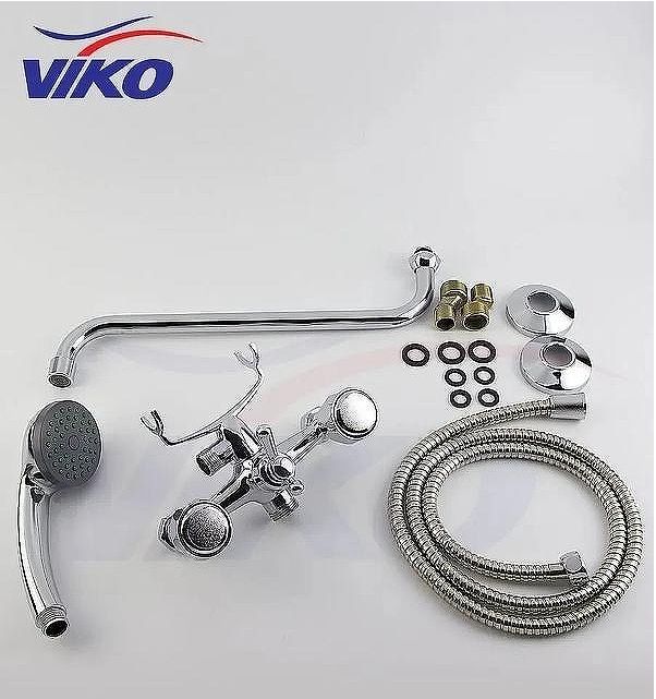 Смеситель для ванны Viko V-2405 универсальный Хром