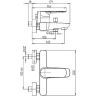 Смеситель для ванны Paini Nove 09CR111 Хром