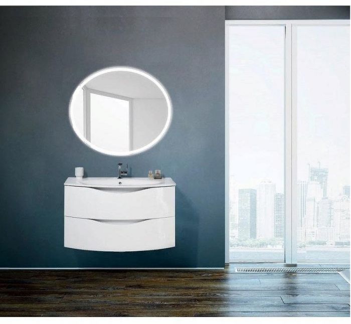 Зеркало BelBagno SPC-VST 75 с сенсорным выключателем с подсветкой