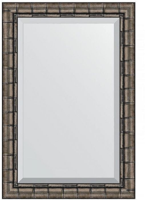 Зеркало Evoform Exclusive 93х63 BY 1176 с фацетом в багетной раме - Серебряный бамбук 73