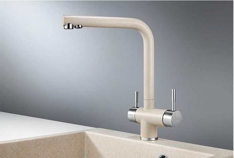 Смеситель для кухни Granula 2305 цвет Пирит