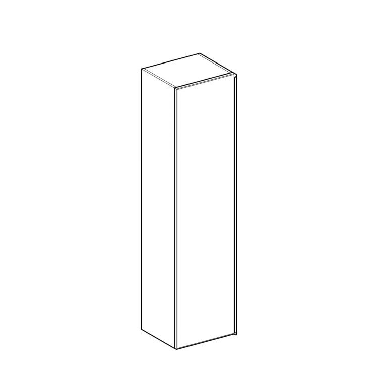 Пенал для ванной Geberit Citterio боковой, 40х160х37.1, светлый дуб, бежевое стекло [500.554.JI.1]