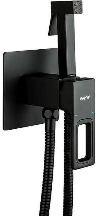 Гигиенический душ со смесителем Gappo G17-6 G7217-6 Черный матовый