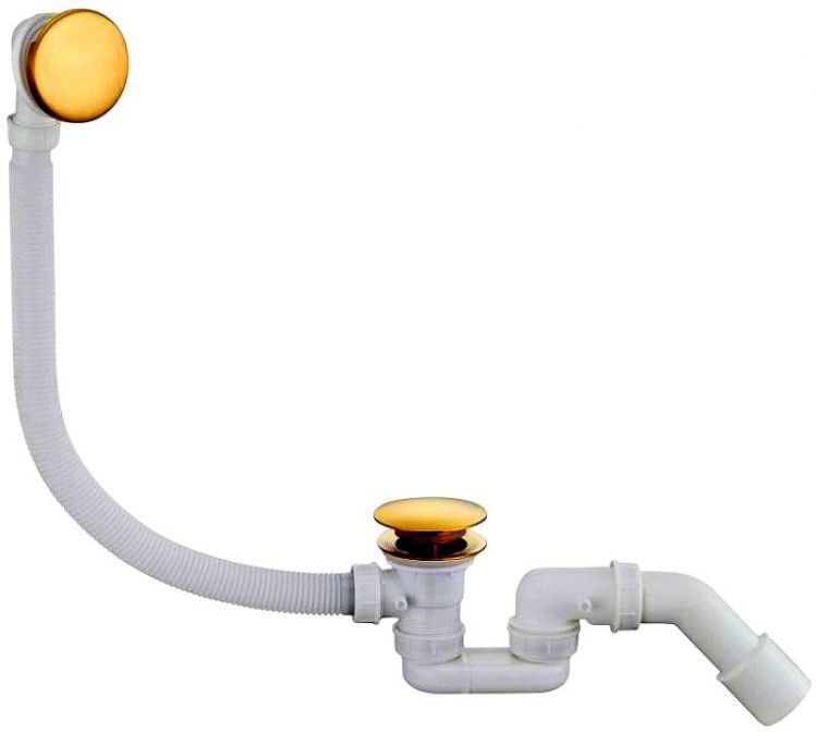 Слив-перелив Grocenberg GB230GL click-clack Золото брашированное