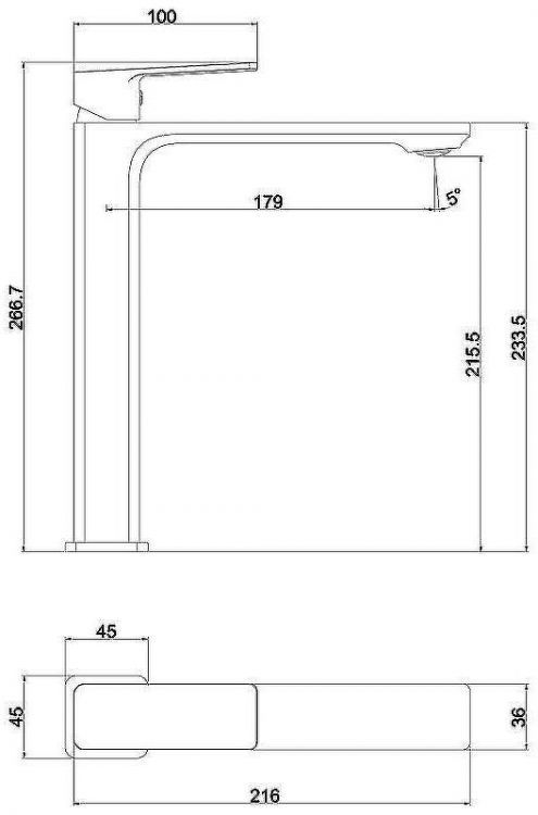 Смеситель для раковины beWash Eterne BVMM0BH447 Хром Смеситель для раковины beWash Eterne BVMM0BH447 Хром