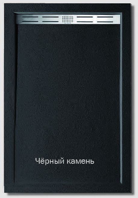 Душевой поддон из искусственного камня WeltWasser WW TRS 10090 STONE-BL 100x90 10000005450 Черный