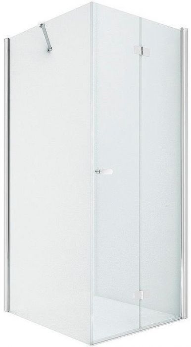Душевой уголок New Trendy New Soleo Chrome 80х120 R D-0152A/D-0151B профиль Хром стекло прозрачное