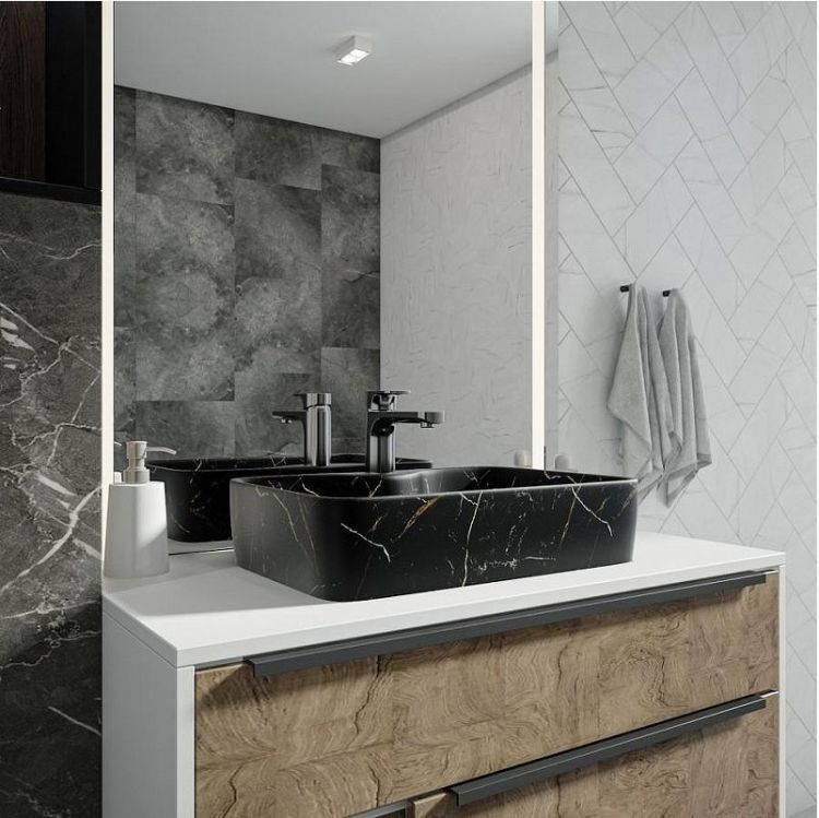 Раковина Maretti Umbria 48 UM13NS96-560MR цвет Черный мрамор