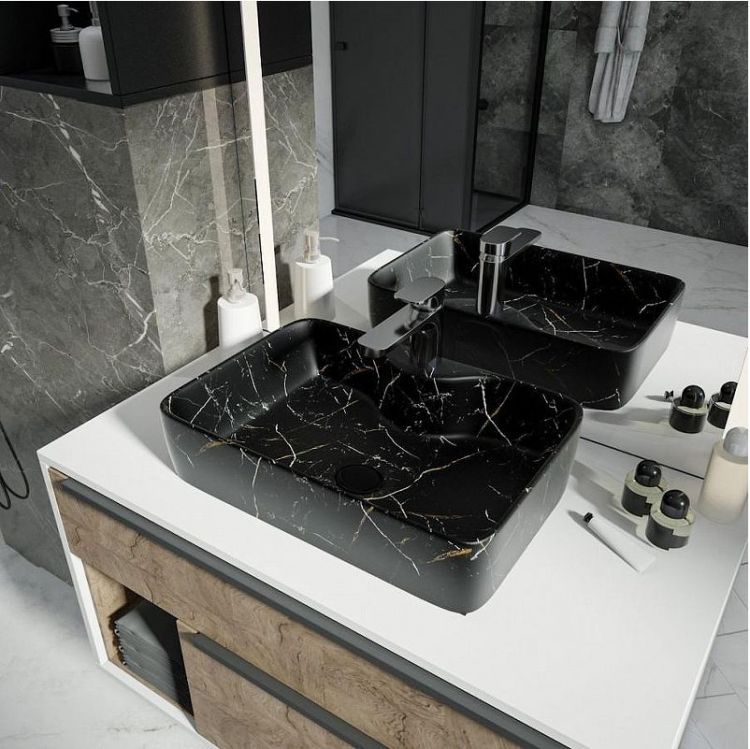Раковина Maretti Umbria 48 UM13NS96-560MR цвет Черный мрамор