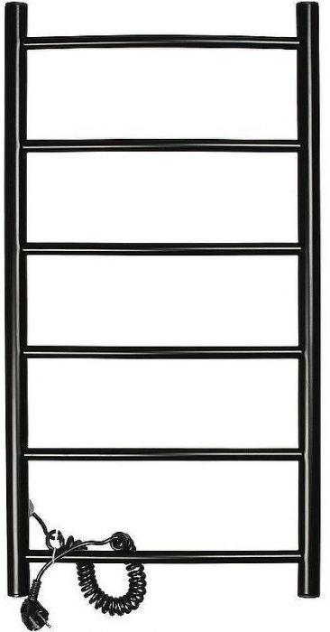 Электрический полотенцесушитель Domoterm Аврора DMT 109-6 40x80 EKL Черный матовый